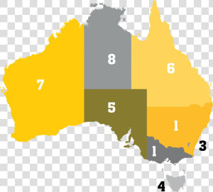 Australia Map With Rankings   Australia States Population 2019  HD Png Download