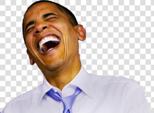 Transparent Barack Obama Face Png   Obama Laughing  Png Download