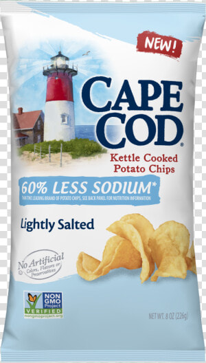 Cape Cod Chips Lightly Salted  HD Png Download