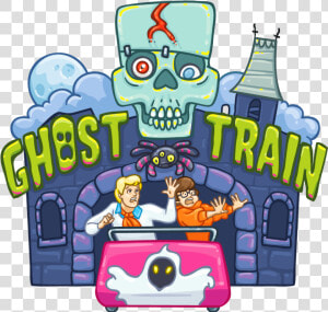 Spooky Clipart Train   Ghost Train Ride Clipart  HD Png Download