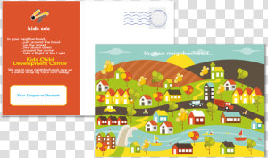 Child Care Business Cards  Child Care Folders  Child   Neighborhood Template  HD Png Download