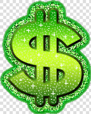  money  dollarsign  cash  mula  dinero  sparkle  tumblr   Money Dollar Sign Green  HD Png Download