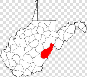 Raleigh County On Map  HD Png Download