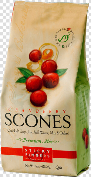 Cranberry Scone Mix   Sticky Fingers Scones  HD Png Download