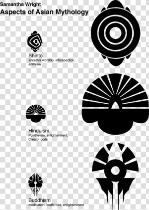 Transparent Hinduism Symbol Png   All The Shinto Symbols  Png Download