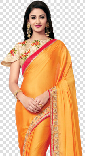 Beautiful Saree Model Png Transparent Image   Transparent Saree Model Png  Png Download