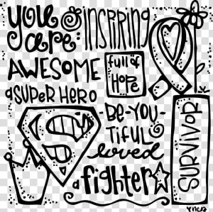 Fight Like A Girl   Free Breast Cancer Awareness Coloring Pages  HD Png Download