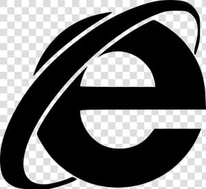 Transparent Internet Explorer Logo Png   Black Internet Explorer Icon Png  Png Download