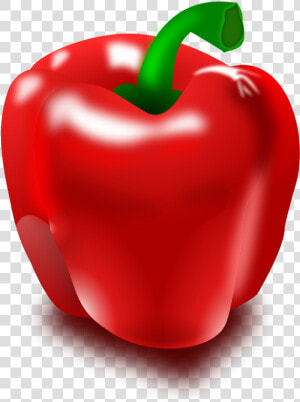 Heart bell Pepper apple   Red Pepper Clipart  HD Png Download