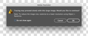 Large Image Warning   Photoshop Cc Error Prompt  HD Png Download