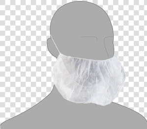 22 White Beard Mask   Beard Mask White  HD Png Download