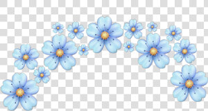  floral  flower  crown  blue  pastel  freetoedit   Pink Flower Crown Png  Transparent Png