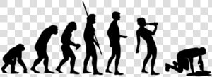 Evolution Drinking   Drinking Beer Silhouette Png  Transparent Png