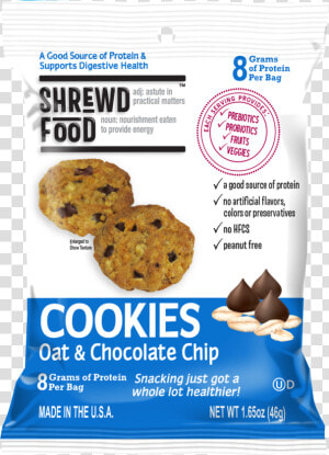 Oat  amp  Chocolate Chip Cookies   Chocolate Chip Cookie  HD Png Download