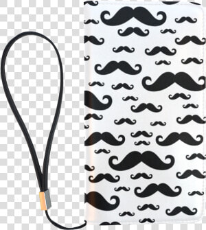 Black Handlebar Mustache   Moustache Pattern Men S   Moustache  HD Png Download