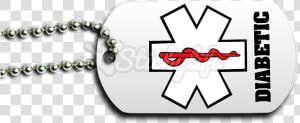 Diabetic Dog Tag Front  HD Png Download