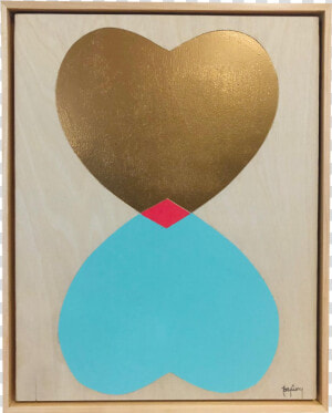 Heart Of Gold Original Modern Painting By Tony Curry  HD Png Download