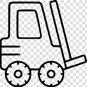 Forklift Industrial Equipment Moving Loader Warehouse   Easy Drawing Of A Forklift  HD Png Download