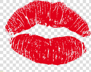 Kiss Clipart Lipstick   Red Kiss Lips Png  Transparent Png