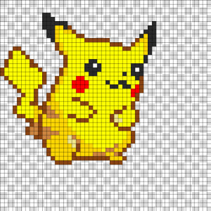 Pikachu Perler Bead Pokemon Patterns  HD Png Download