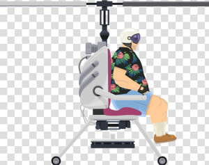 Helicopter Man   Happy Wheels Lawnmower Man  HD Png Download