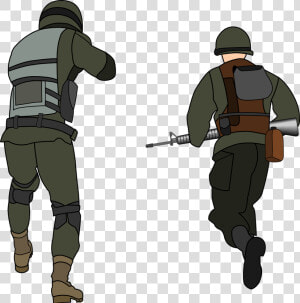 Png Soldiers Fighting   Soldier Back View Png  Transparent Png