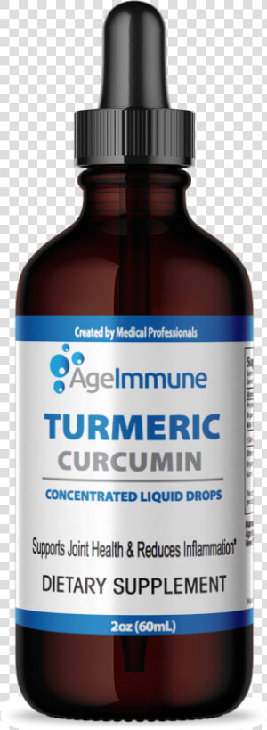 Liquid Turmeric Curcumin   Glass Bottle  HD Png Download