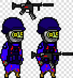 Lego Swat Zombie   Png Download   Swat Pixel Art  Transparent Png