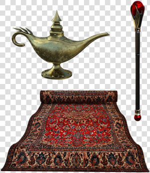 Flying Carpet  Lamp  Septure  Carpet  Rug  Golden    Karpet Aladin Png  Transparent Png