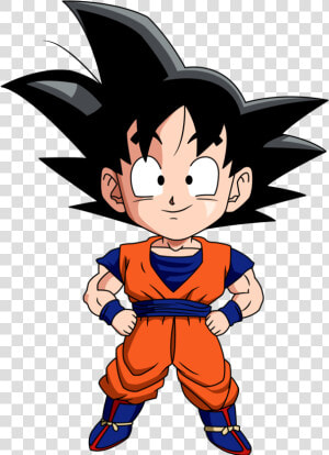 Como Desenhar Como Fazer Chibi Ou Sd Goku   Dragon Ball Z Chibi Goku  HD Png Download