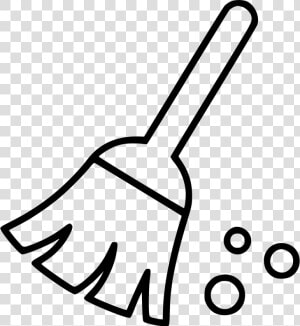 Cleaning Sweep Office Svg   Broom Black And White Png  Transparent Png