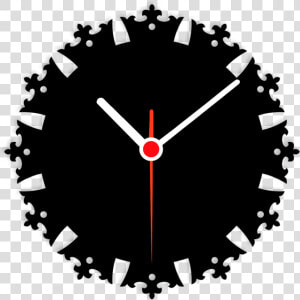 Balaji Times Wall Clock Clock088   Flower Flower Shape Silhouette  HD Png Download