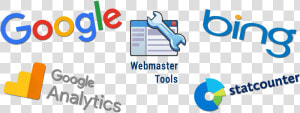 Google Bing Statcounter Webmaster Tools   Graphic Design  HD Png Download