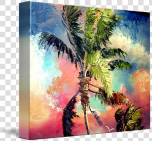 Clip Art Pallet Knife Painting   Palette Knife Painting Palm Tree  HD Png Download