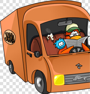 Java Delivery Truck   Club Penguin Bean Counters Truck  HD Png Download