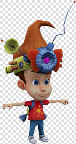 Jimmy Neutron With Device On Head   Spongebob Squarepants Featuring Nicktoons Globs Of  HD Png Download