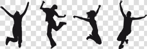 Jumping Silhouette Png   Jumping For Joy Silhouette  Transparent Png