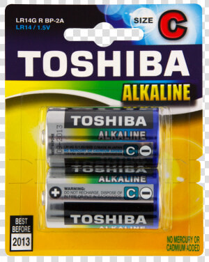 Toshiba Alkaline C 2pk  HD Png Download