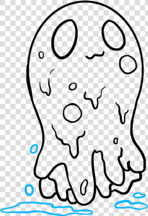 How To Draw Slime   Slime Drawing  HD Png Download