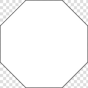 Octagon Shape Png   Outline Of An Octagon  Transparent Png