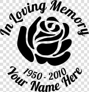 In Loving Memory Rose Sticker   Rose Clipart  HD Png Download