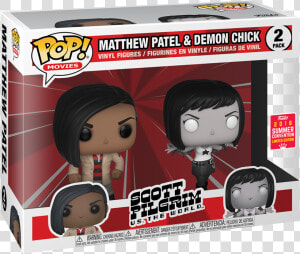 Funko Pop Scott Pilgrim 2 Pack Pop Sdcc Exclusive Matthew   Scott Pilgrim Vs The World Funko Pop  HD Png Download