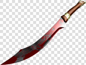 Dark Elven Dagger By   Real Blood Sword Png  Transparent Png