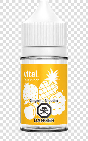 A Bottle Of Fruit Punch E liquid By Vital Brand   Baby Bottle  HD Png Download