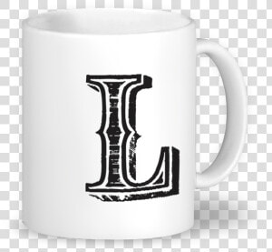 Caneca Monograma L   Design  HD Png Download