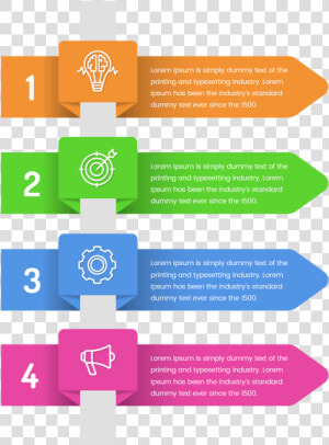 Steps Infographics Creative Colorful   Pasos Del Proceso Creativo  HD Png Download