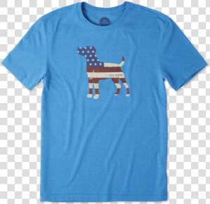 Men S Americana Dog Cool Tee   T shirt  HD Png Download