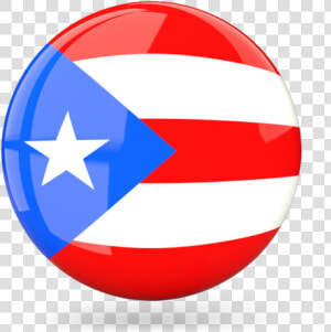 Glossy Round Icon   Puerto Rico Flag Icon  HD Png Download