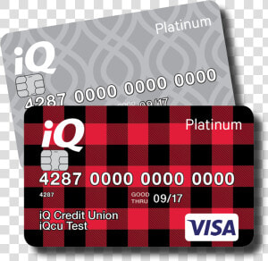 Visa Card Png   Iq Credit Union Debit Card  Transparent Png