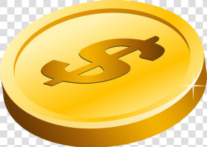 Gold Dollar Coin   Dollar Gold Coin Png  Transparent Png